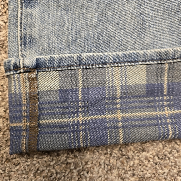 Judy Blue Straight Jean - Plaid Cuffed, size 22W - Picture 6 of 7